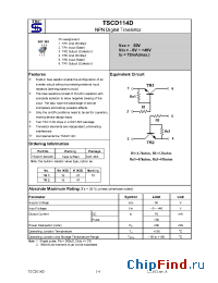 Datasheet TSCD114D manufacturer TSC