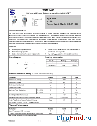 Datasheet TSM1N60CH manufacturer TSC
