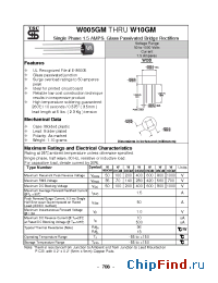 Datasheet W04GM manufacturer TSC
