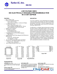 Datasheet 28LV64 manufacturer Turbo IC