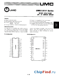Datasheet UM6116H-V manufacturer UMC