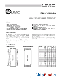 Datasheet UM61512ASW-15 manufacturer UMC