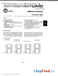 Datasheet UM91214A manufacturer UMC