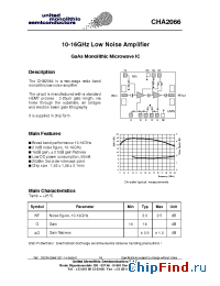 Datasheet CHA2066-99F/00 manufacturer UMS