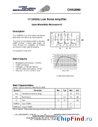 Datasheet CHA2090-99F/00 manufacturer UMS