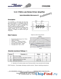 Datasheet CHA2266 manufacturer UMS