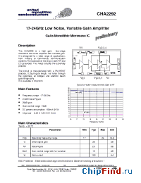 Datasheet CHA2292-99F manufacturer UMS
