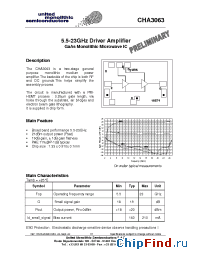 Datasheet CHA3063 manufacturer UMS