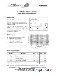 Datasheet CHA3063-99F manufacturer UMS
