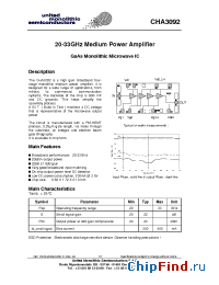 Datasheet CHA3092-99F manufacturer UMS