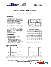Datasheet CHA3093c-99F manufacturer UMS