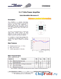 Datasheet CHA5042-MFF manufacturer UMS