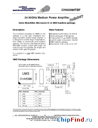 Datasheet CHA5390TBF/24 manufacturer UMS