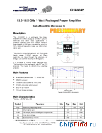 Datasheet CHA6042-MFF manufacturer UMS