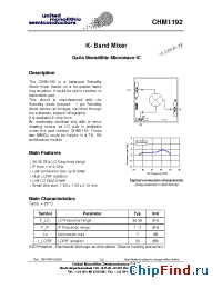 Datasheet CHM1192-99F manufacturer UMS