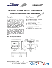 Datasheet CHM1290REF/24 manufacturer UMS