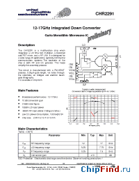 Datasheet CHR2291 manufacturer UMS