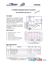 Datasheet CHR2292-99F manufacturer UMS
