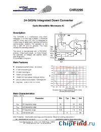 Datasheet CHR2295 manufacturer UMS