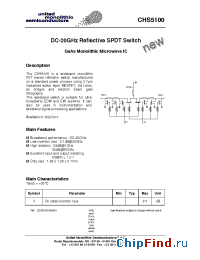 Datasheet CHS5100-99F manufacturer UMS