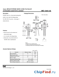 Datasheet MIE-134A1-02 manufacturer UOT