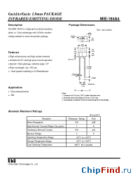 Datasheet MIE-184A4 manufacturer UOT