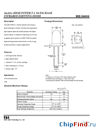 Datasheet MIE-544H4 manufacturer UOT
