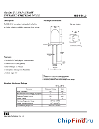 Datasheet MIE-554L3 manufacturer UOT