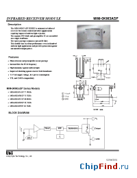 Datasheet MIM-0KM3ASF manufacturer UOT