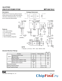 Datasheet MIT-5A116-U manufacturer UOT