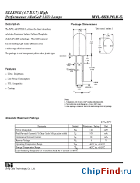 Datasheet MVL-663UYLK-S manufacturer UOT