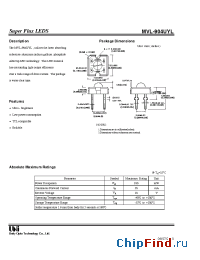Datasheet MVL-904UYL manufacturer UOT