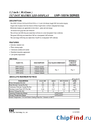 Datasheet UVP-1457A manufacturer UOT