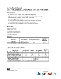 Datasheet UVP-2057 manufacturer UOT