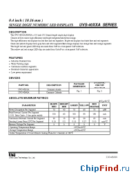 Datasheet UVS-4910AY manufacturer UOT