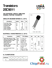 Datasheet 2SC9011 manufacturer USHA