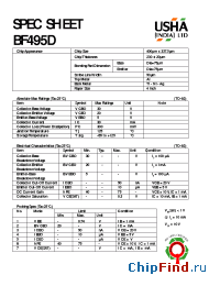 Datasheet BF495D manufacturer USHA