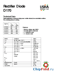 Datasheet D170/12 manufacturer USHA