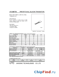Datasheet 2SB772S manufacturer UTC
