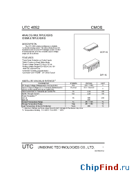 Datasheet 4052 manufacturer UTC