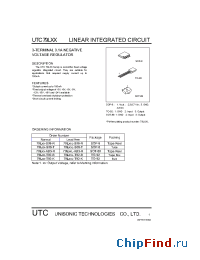 Datasheet 79LXX-AB3-R manufacturer UTC