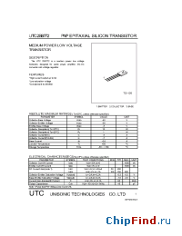 Datasheet B772 manufacturer UTC