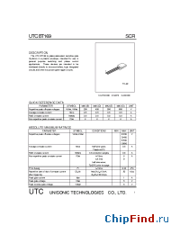 Datasheet BT169 manufacturer UTC