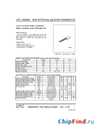 Datasheet HE8050-TO-92 manufacturer UTC