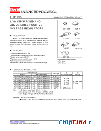 Datasheet LR1116-XX-AA3-D-R manufacturer UTC