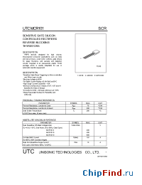 Datasheet MCR101-4 manufacturer UTC