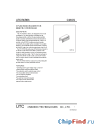 Datasheet RCR03 manufacturer UTC