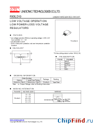 Datasheet RXXLD10L-TN5-R manufacturer UTC