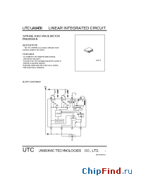 Datasheet UA9406 manufacturer UTC