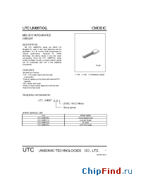 Datasheet UM66T05L manufacturer UTC